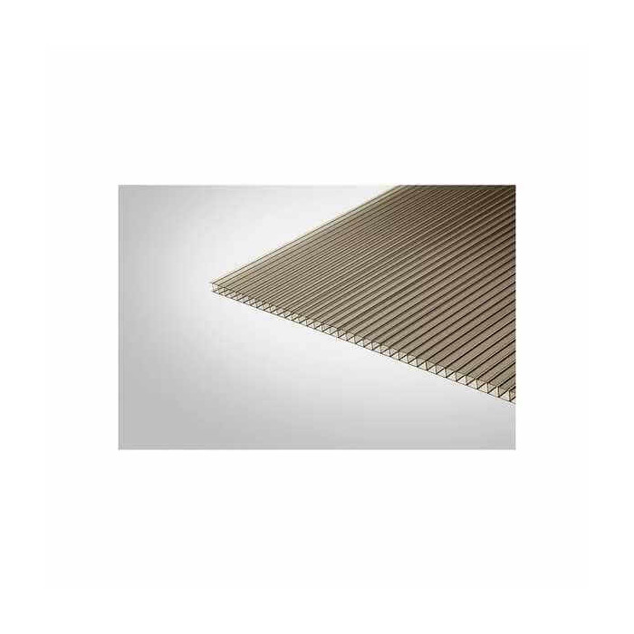 Сотовый поликарбонат 10 мм ПОЛИГАЛЬ ПРАКТИЧНЫЙ бронза 2100х12000 мм